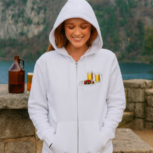 Veste À Capuche Bière Et Barbecue Femmes Full Zip