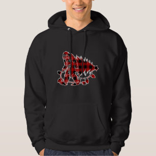 Veste À Capuche Bigfoot portant Noël Arbre Sasquatch Croyant