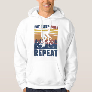 Veste À Capuche Bike Eat Sleep Bike Répéter Dire Un Vélo Cadeau
