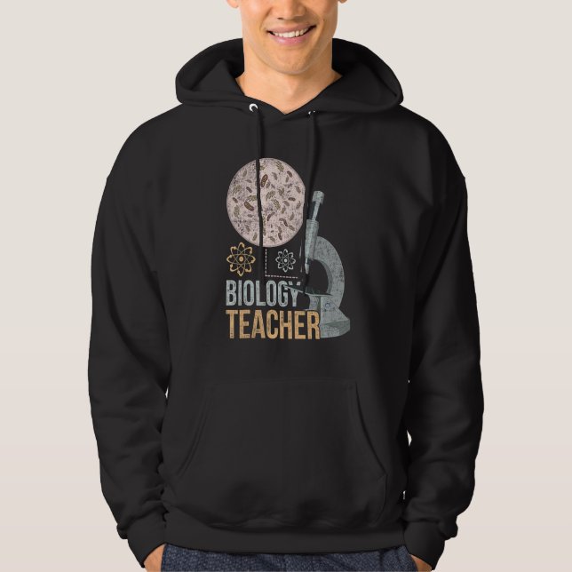 Veste À Capuche Biologiste Microbiologie Biologie Professeur Micro (Devant)