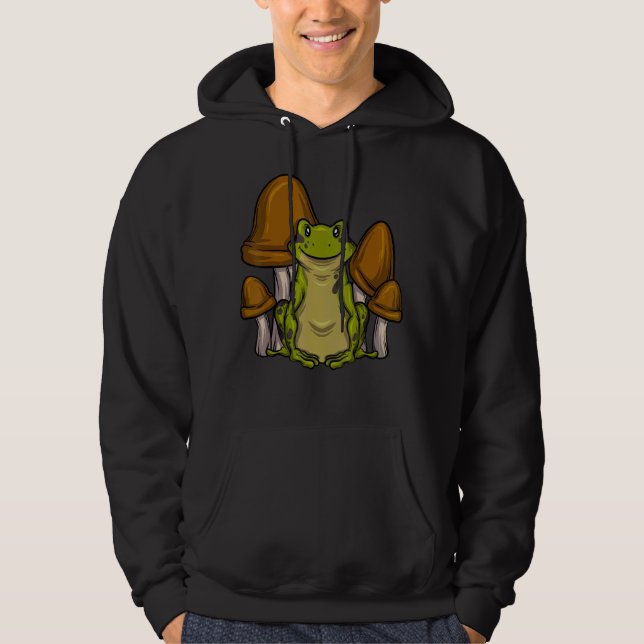 Veste À Capuche Biology Mycology Frog Catcher Mushroom Collector F (Devant)