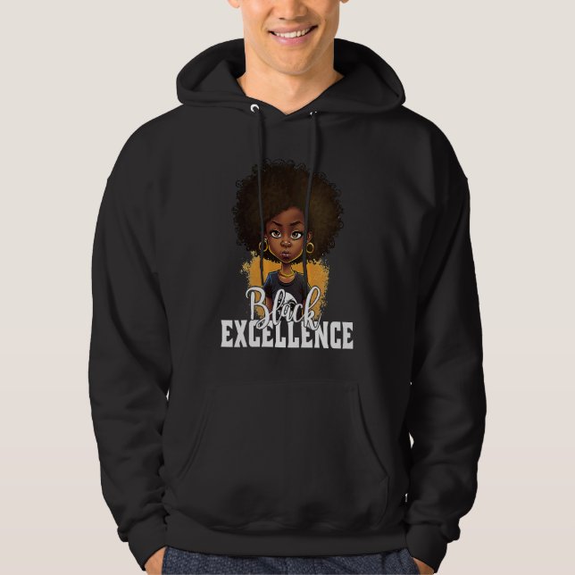Veste À Capuche Black Excellence African Pride Black History Month (Devant)