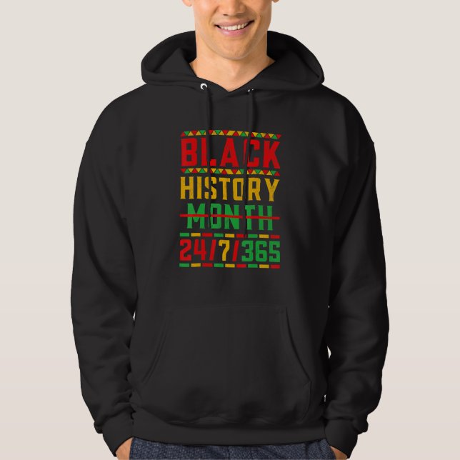 Veste À Capuche Black History Month 247365 Melanin Pride African A (Devant)