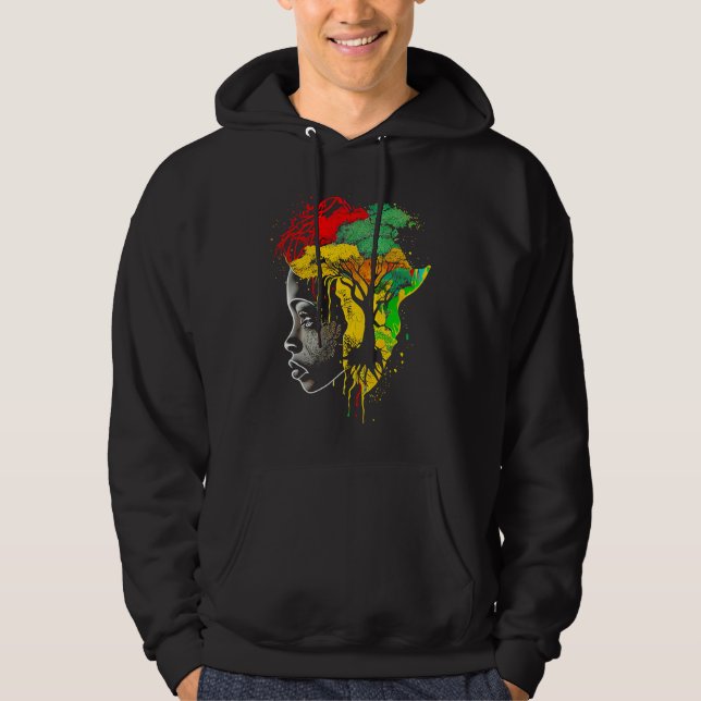 Veste À Capuche Black history month  African American Ancestors' r (Devant)