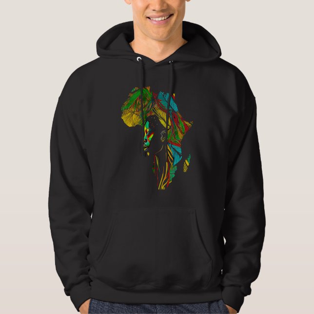 Veste À Capuche Black history month  African American Ancestors' r (Devant)