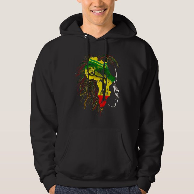 Veste À Capuche Black history month  African American Ancestors' r (Devant)