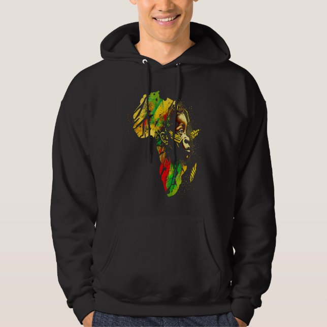 Veste À Capuche Black history month  African American Ancestors' r (Devant)