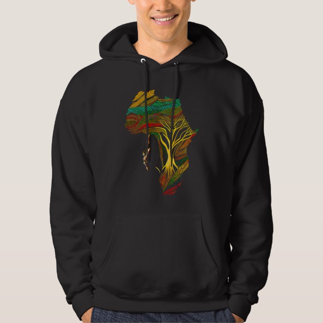 Veste À Capuche Black history month  African American Ancestors' r (Devant)