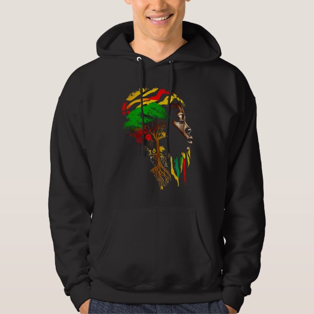 Veste À Capuche Black history month  African American Ancestors' r (Devant)