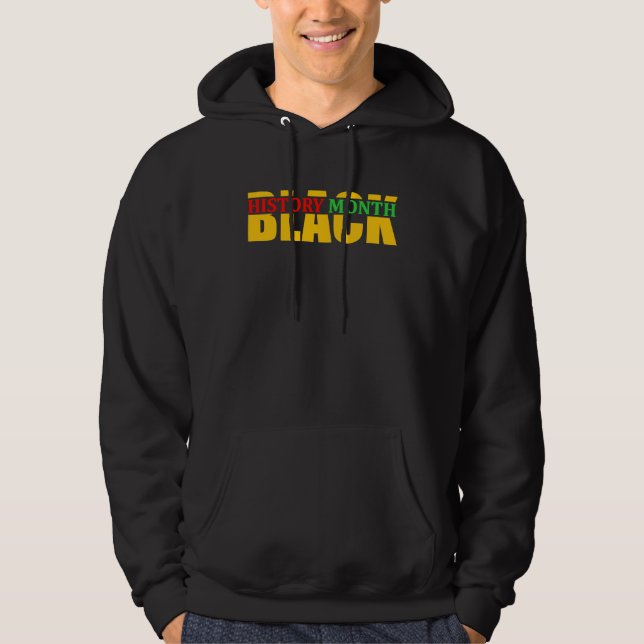 Veste À Capuche Black History Month Mens Womens African American B (Devant)