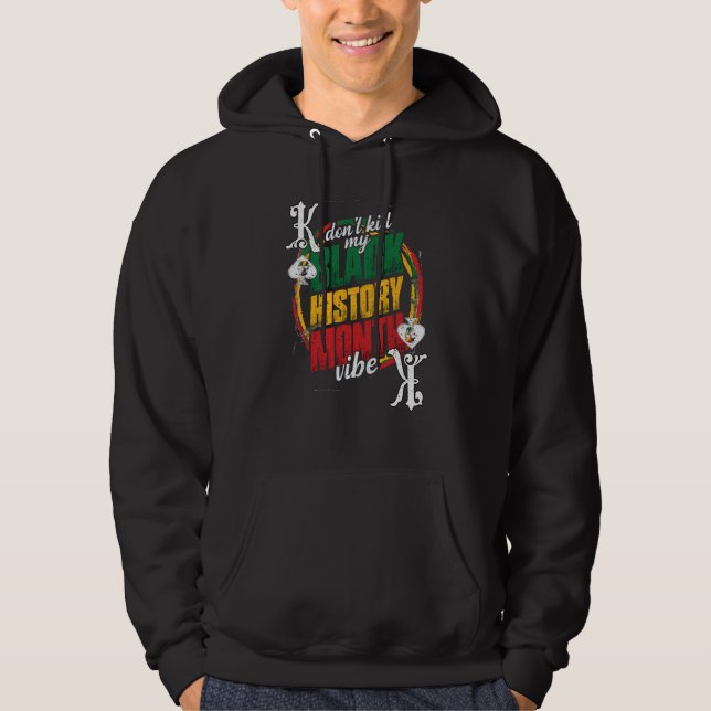 Veste À Capuche Black History Month Proud Black Poker Player Appar (Devant)