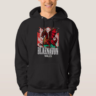 Veste À Capuche Blaenavon Pays de Galles Drapeau gallois Y Ddraig