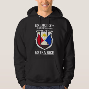Veste À Capuche Blague drôle de riz de nourriture philippine Filip