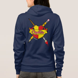 Veste À Capuche Blason Créatif de Graphiques Screwball Fermeture É