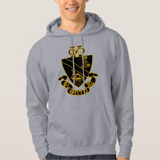 Veste À Capuche Blason de Phi Chi Theta | Or et Noir