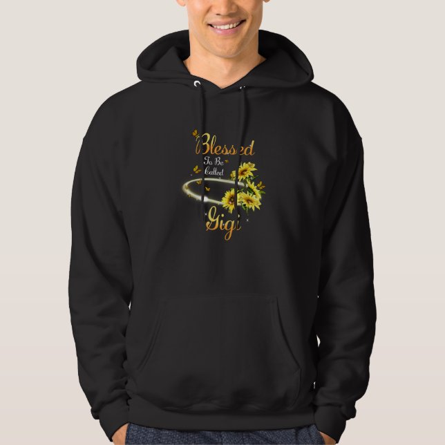 Veste À Capuche Blessed To Be Called Gigi Cute Sunflower Mother s  (Devant)