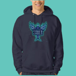 Veste À Capuche Bleu lisse