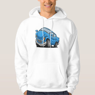 Veste À Capuche Blue Cartoon Car