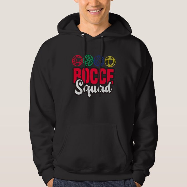 Veste À Capuche Bocce Squad Boule Boccia Petanque for Men Women (Devant)