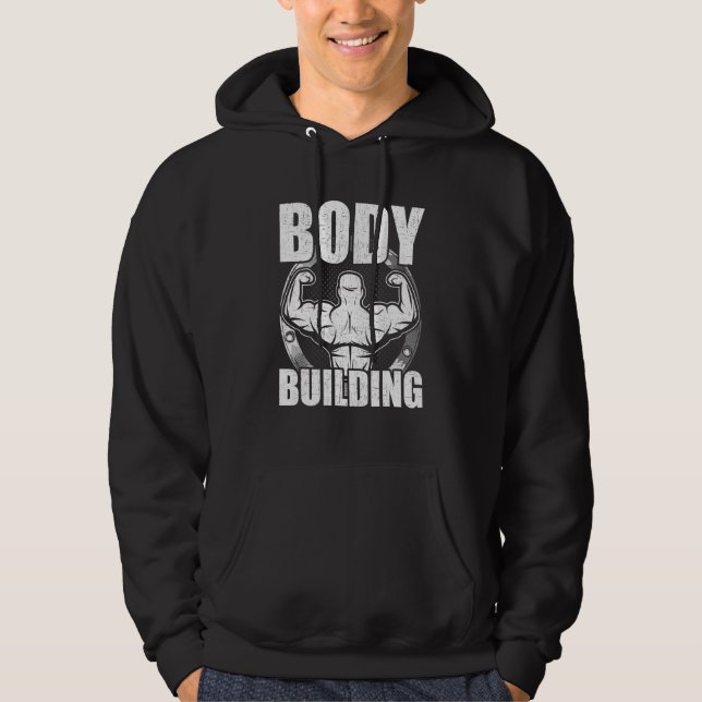 Veste À Capuche Bodybuilding Poids Bodybuilder entraînement (Devant)