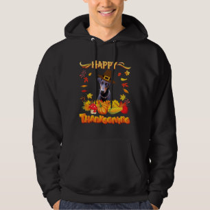 Veste À Capuche Bon thanksgiving Doberman Pinscher
