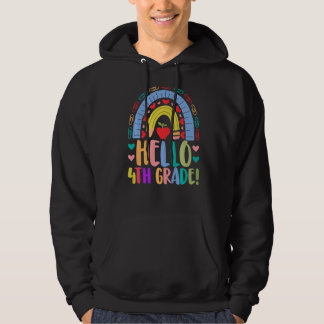 Veste À Capuche Bonjour 4e année école Rainbow Grade Acedamic