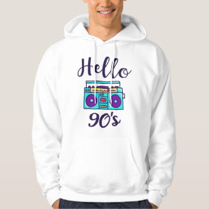 Veste À Capuche Bonjour 90s radio cassette enregistreur