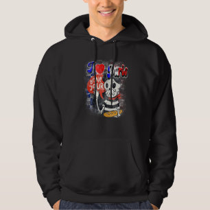 Veste À Capuche Bonjour Cute Français Ventilateur Sport Cyclin Goa