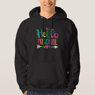 Veste À Capuche Bonjour Étudiante Enseignante Du Coeur Du Préscola