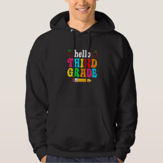 Veste À Capuche Bonjour troisième année premier jour d'école rentr