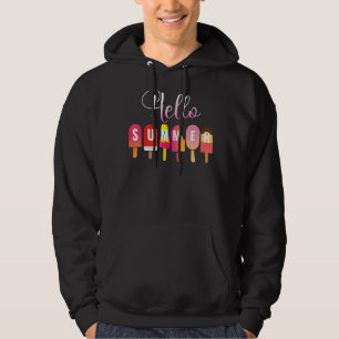 Veste À Capuche Bonjour Vacances Été Glace Crème Popsicle Ice Loll