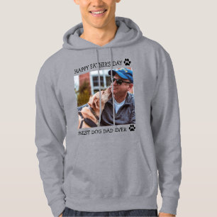 Veste À Capuche Bonne Fête des pères Meilleur Chien Papa Jamais