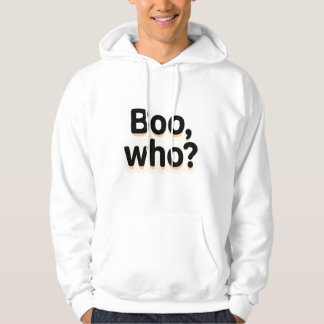 Veste À Capuche Boo-Who? Jolis designs de typographie Halloween