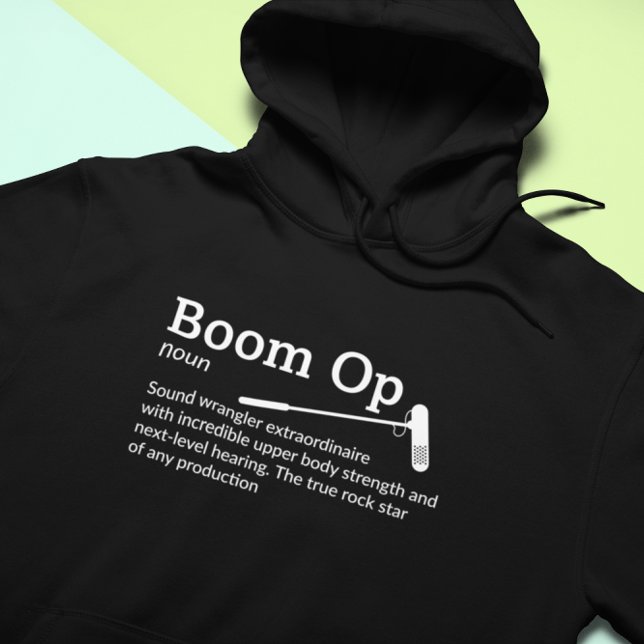 Veste À Capuche Boom Op Definition Dark Mode - Équipe de film (Créateur téléchargé)