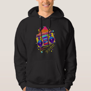 Veste À Capuche Boombox Japonais Vaporwave Retro 80s 90s Pastel Go