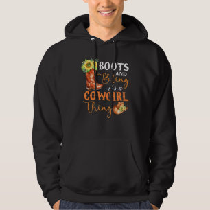 Veste À Capuche Boots And Bling It's A Cowgirl Thing Rodeo Casquet