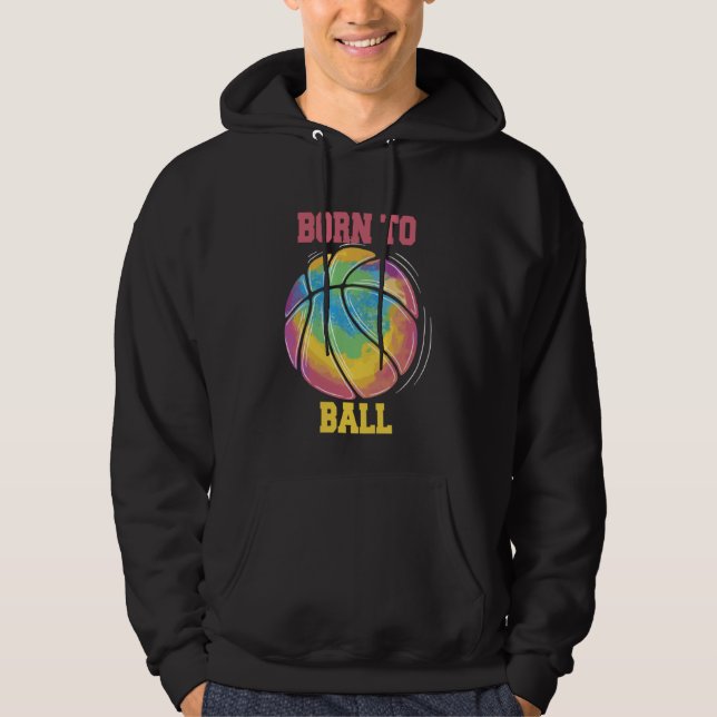 Veste À Capuche Born To Ball Basketball Slam Dunk (Devant)