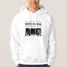 BORN TO WIN Chess Victory Hoodie – Motivational