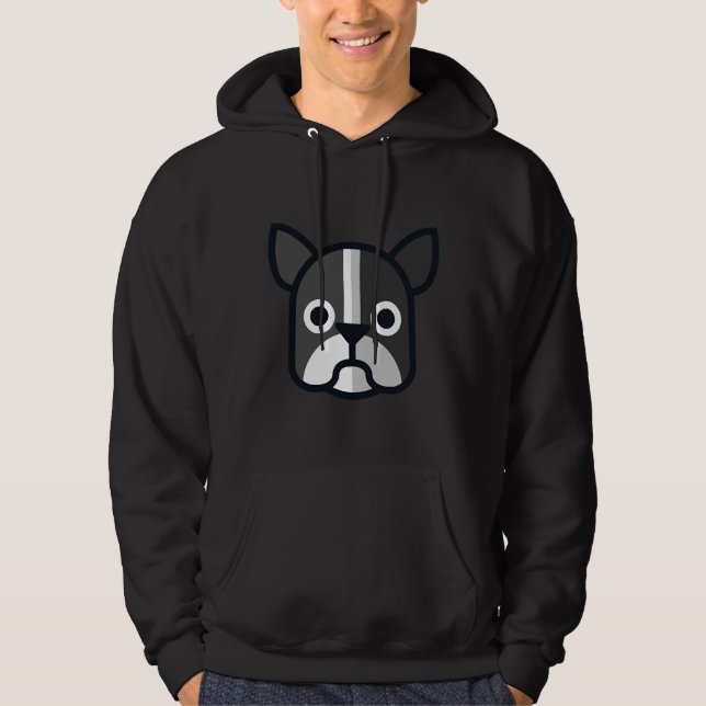Veste À Capuche Boston Terrier (Devant)