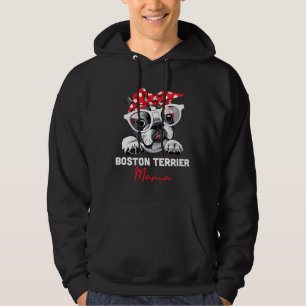 Veste À Capuche Boston Terrier Mama Cute Bostie Chien Maman Fille 