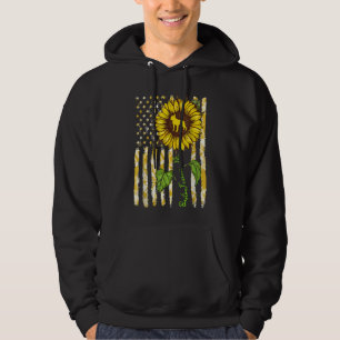 Veste À Capuche Boston Terrier Maman Sunflower American Drapeau Ch