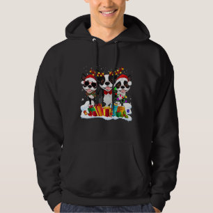 Veste À Capuche Boston Terrier Noël Santa Hat Xmas Lumières Chien