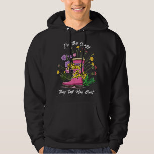 Veste À Capuche Bottes en caoutchouc Fleurs sauvages Drôle Je suis