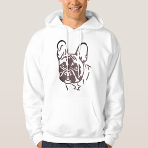 Veste À Capuche Bouledogue français dans la paille Bouledogue fran