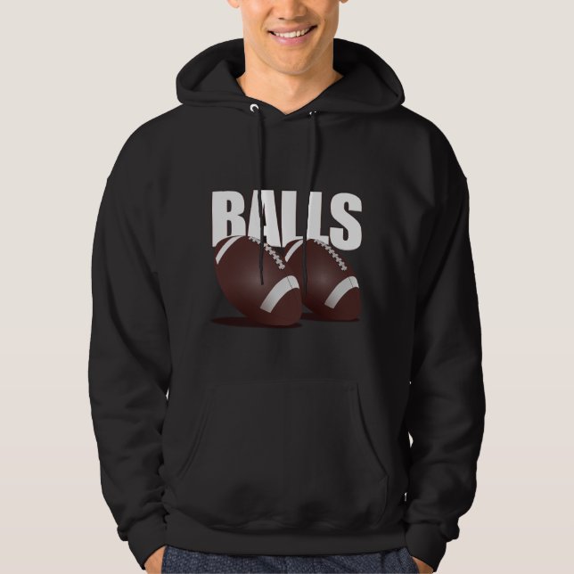 Veste À Capuche BOULES - le football (foncé) (Devant)