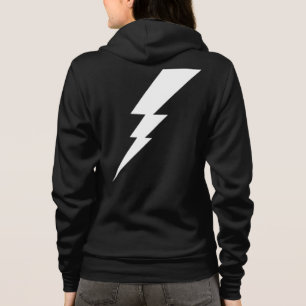 Veste À Capuche Boulon éclair blanc
