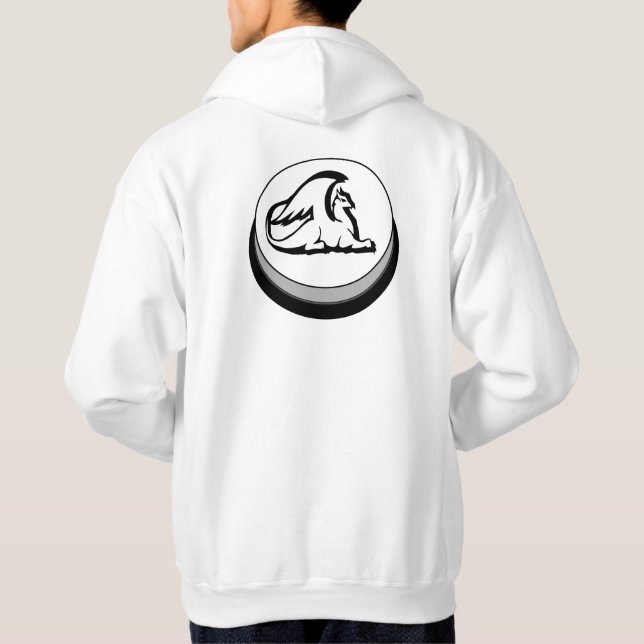 Veste À Capuche Bouton ATROX ANIMI & Griffin sur Sweatshirt blanc (Dos)