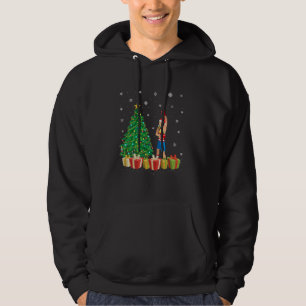 Veste À Capuche Boxer Xmas Arbre Éclairage Santa Hat Boxer Noël