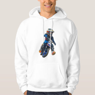 Veste À Capuche Braxton #18 Michigan MX Boyz White Hoodie