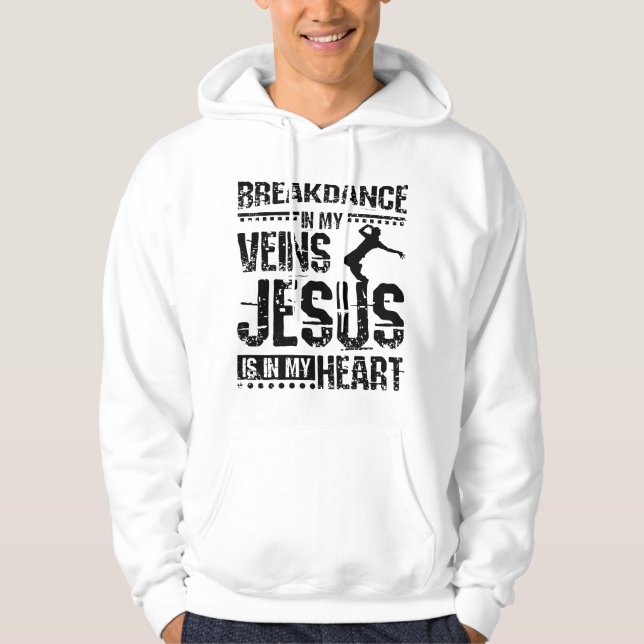 Veste À Capuche Breakdance Jesus (Devant)